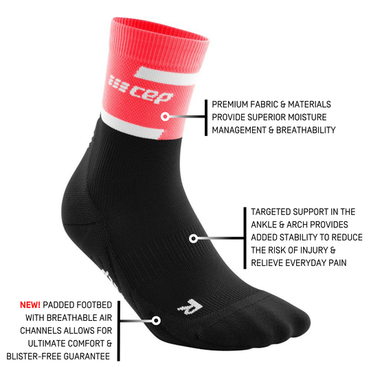 The Run Compression Mid Cut Socks 4.0, Women