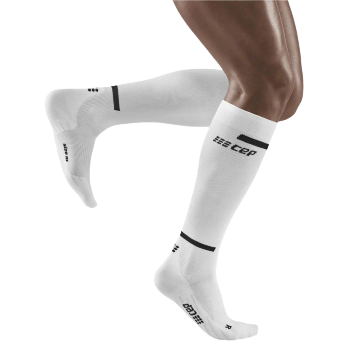 The Run Compression Tall Socks 4.0, Men, White/Black