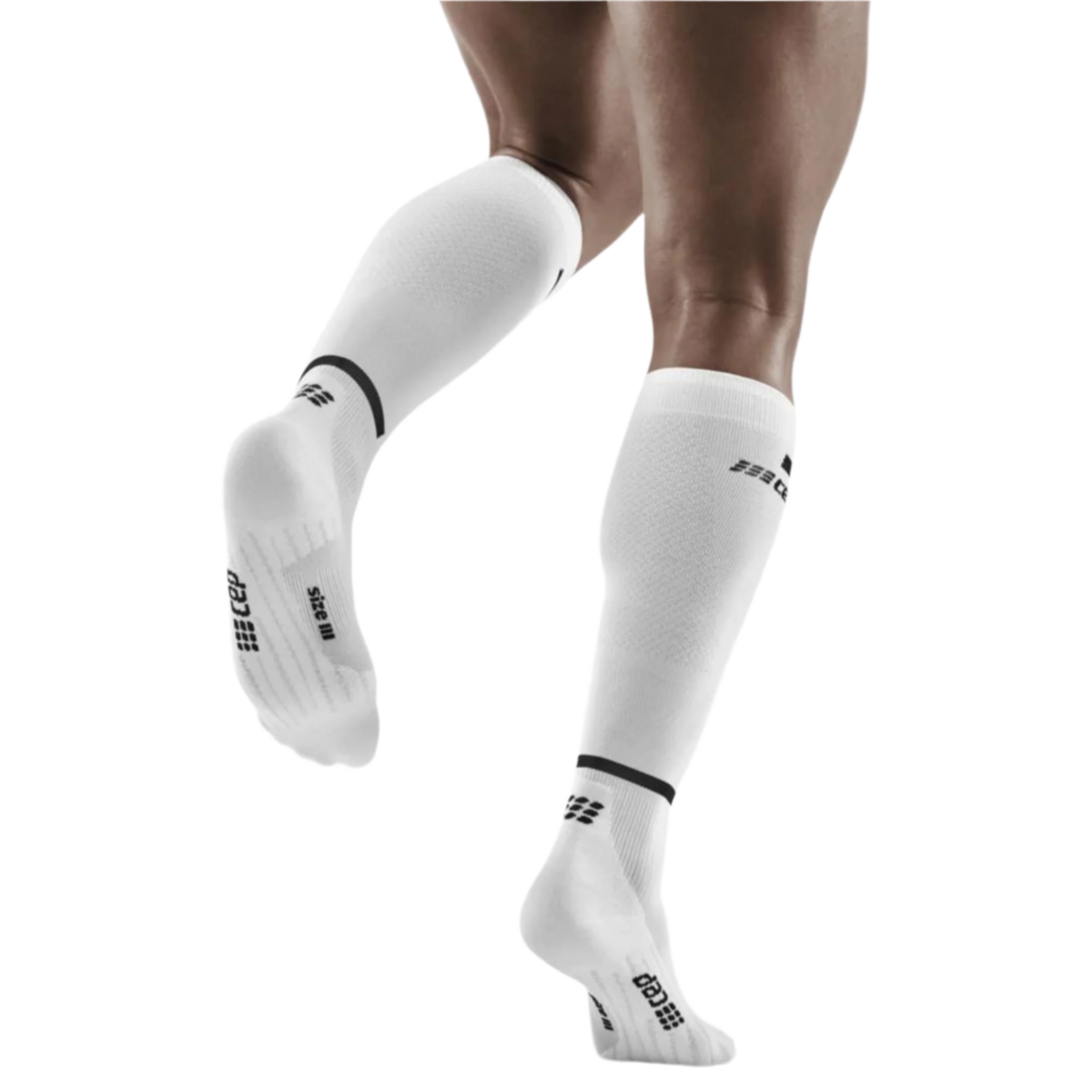 The Run Compression Tall Socks 4.0, Men, White/Black