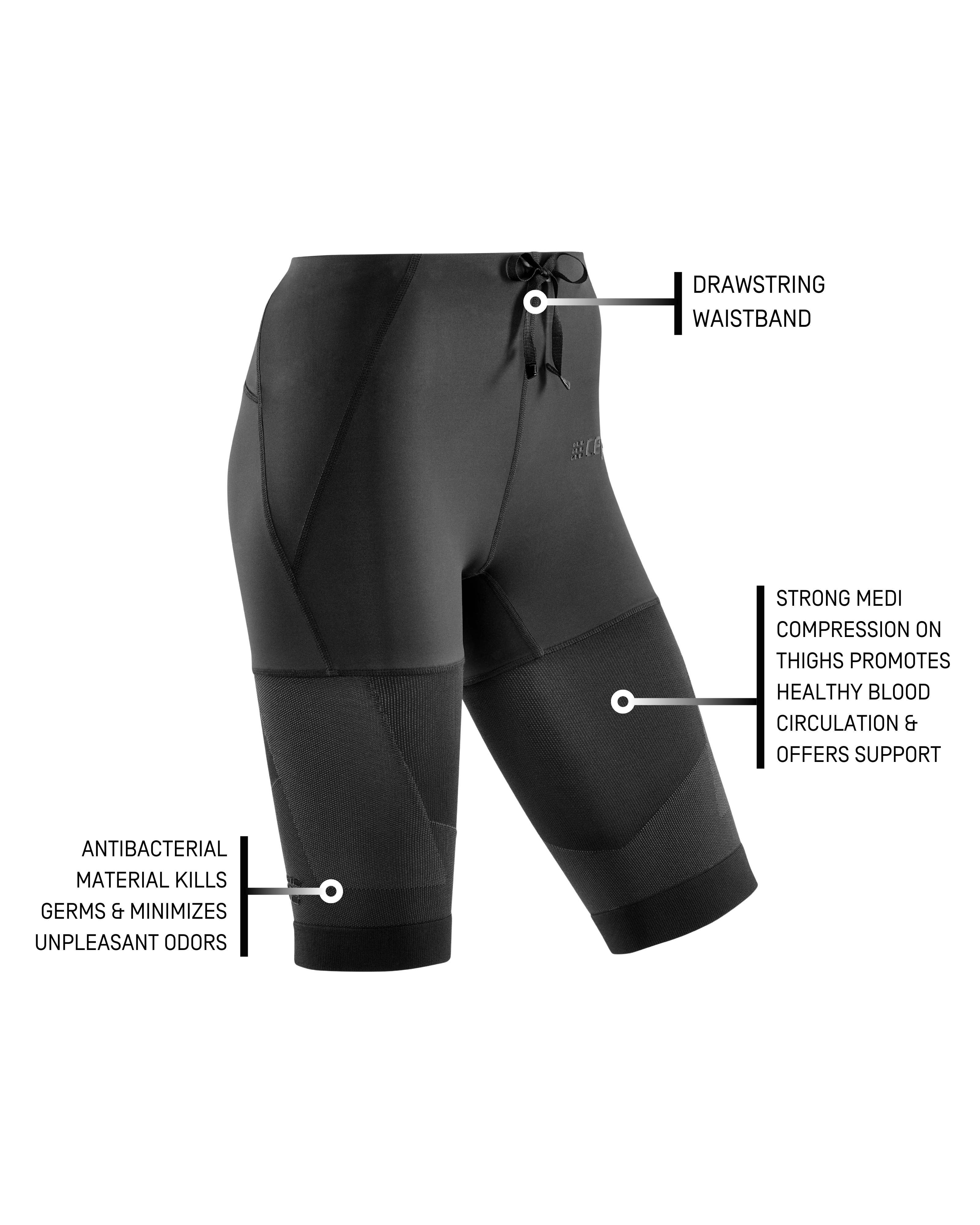 Short femme CEP Compression Run loose fit Short femme CEP Compression Run loose fit