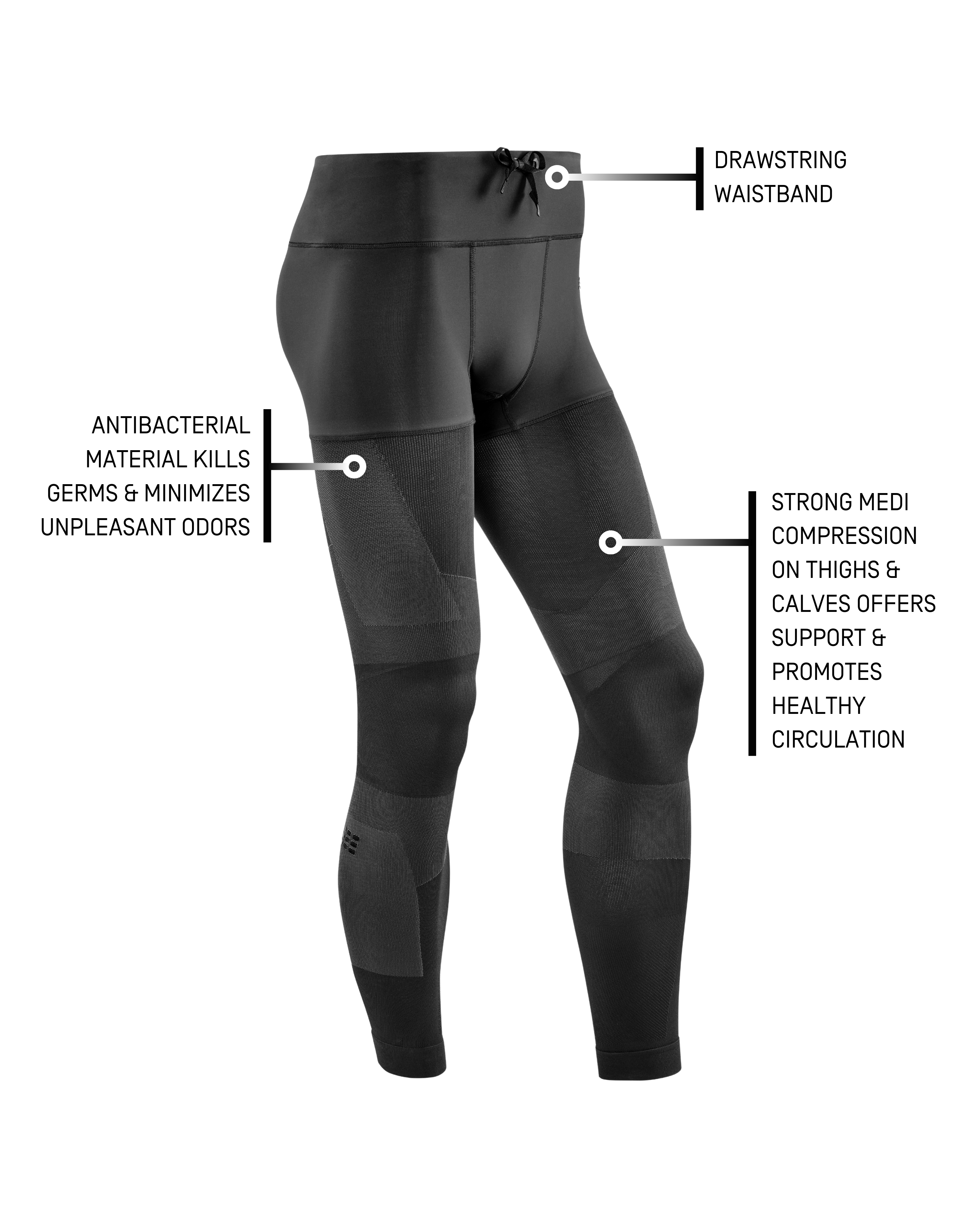 With Pockets Compression Tights Men's Running Men's Run