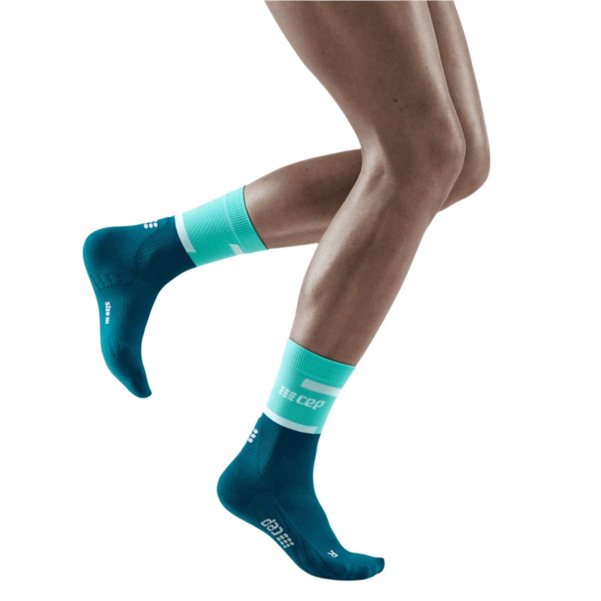 The Run Compression Mid Cut Socks 4.0, Men, Ocean/Petrol