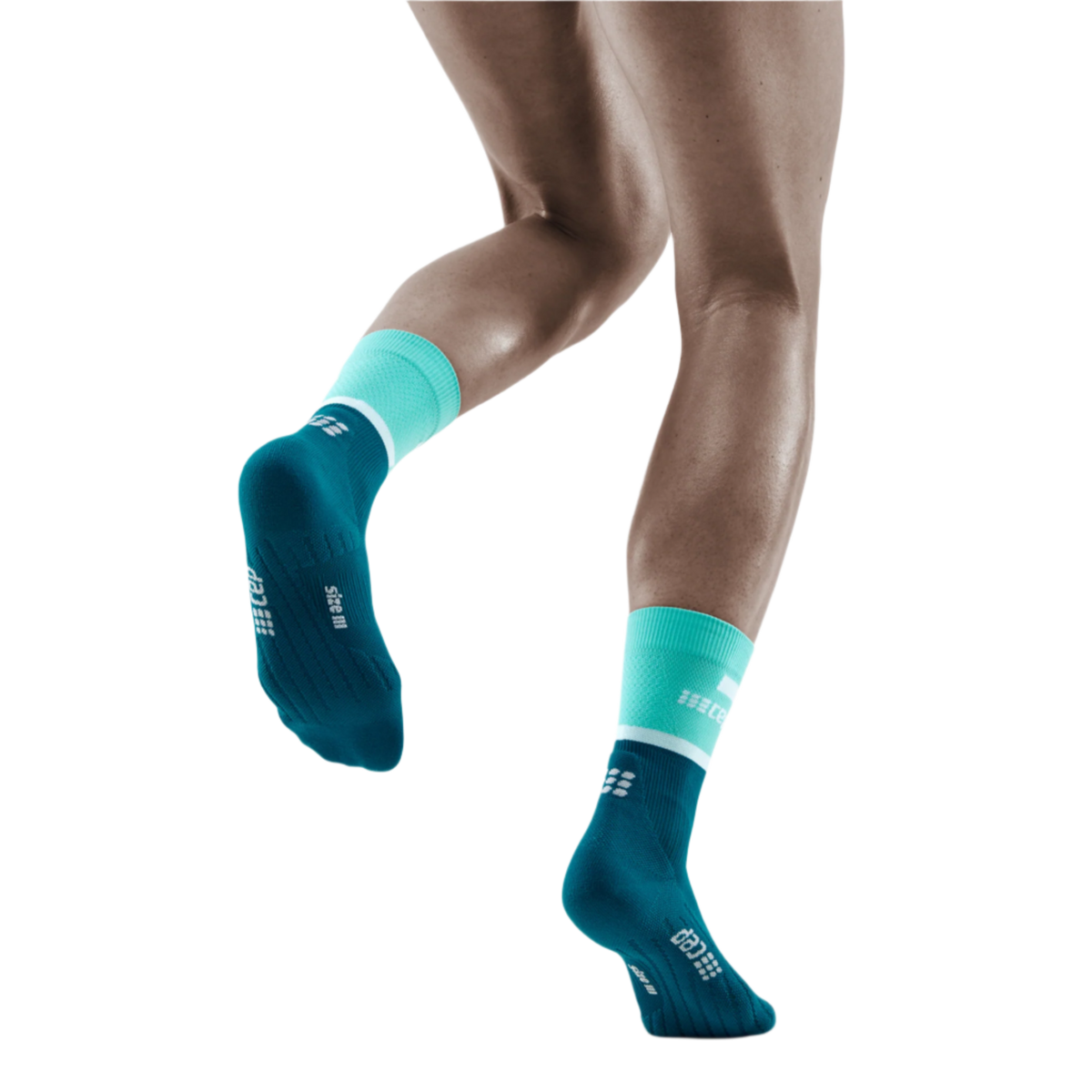 The Run Compression Mid Cut Socks 4.0, Men, Ocean/Petrol
