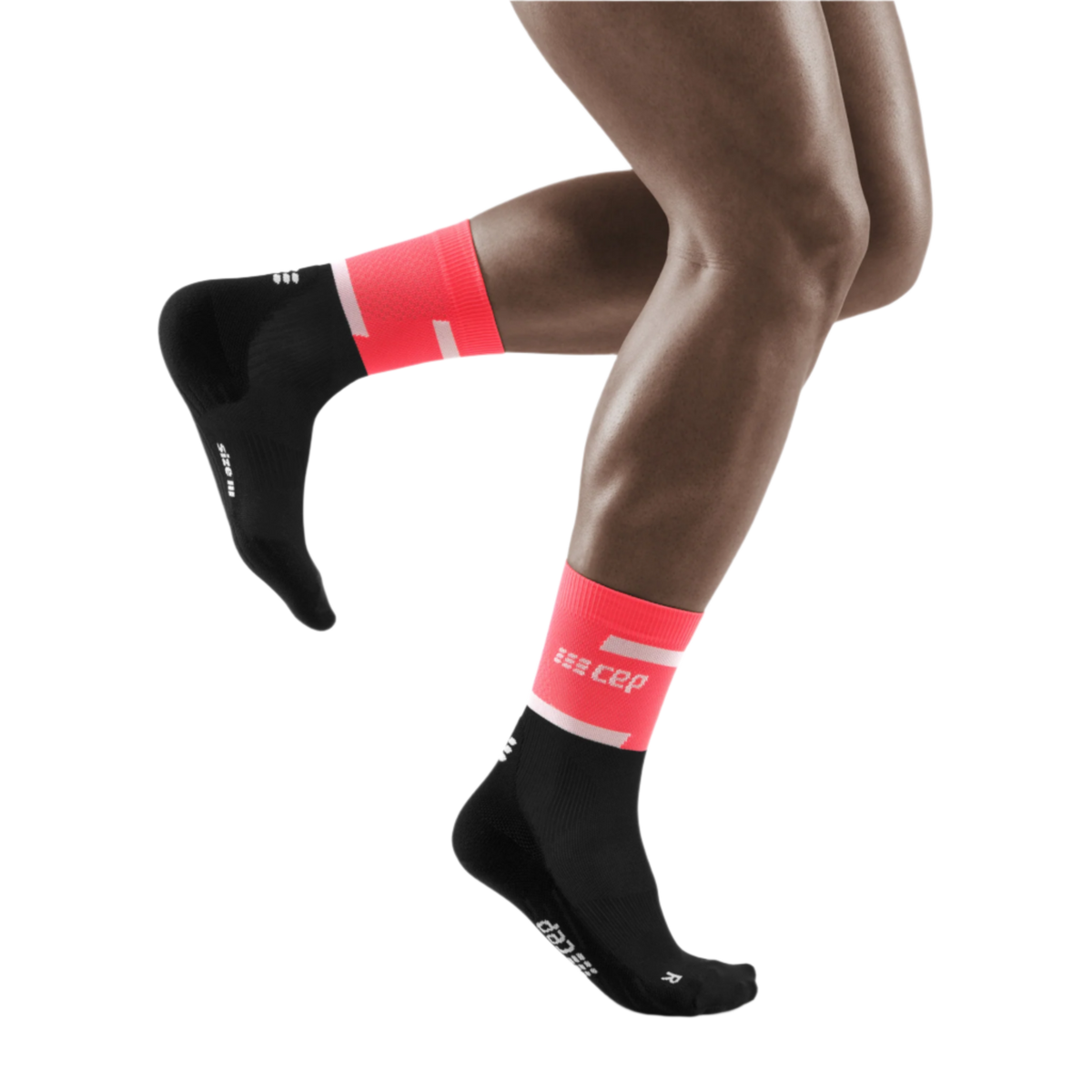 The Run Compression Mid Cut Socks 4.0, Men, Pink/Black