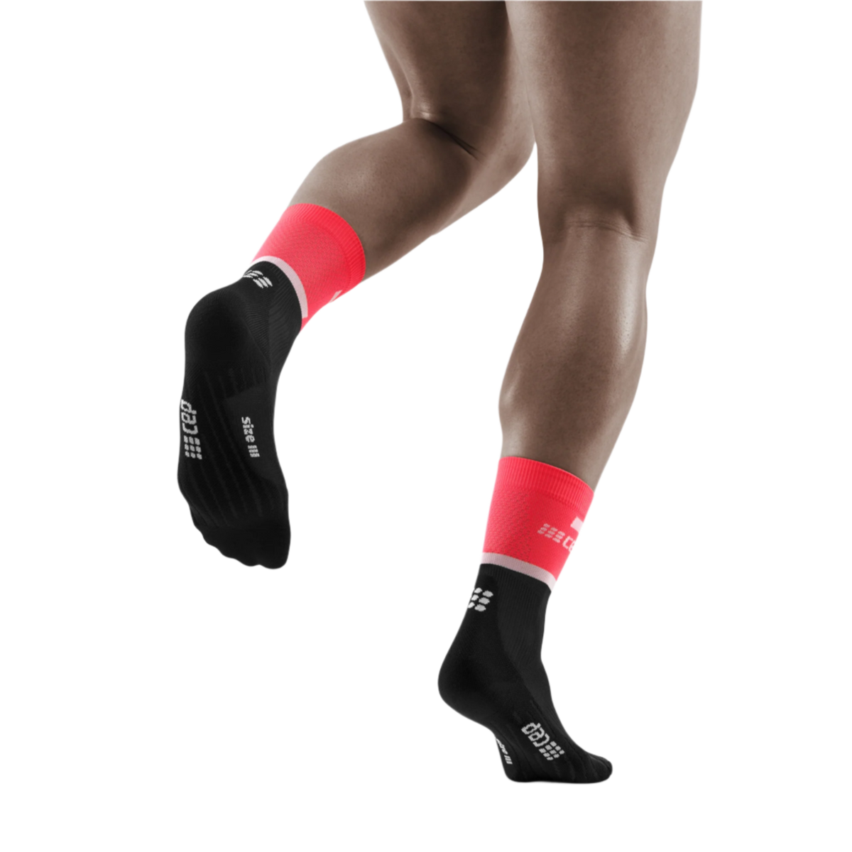 The Run Compression Mid Cut Socks 4.0, Men, Pink/Black