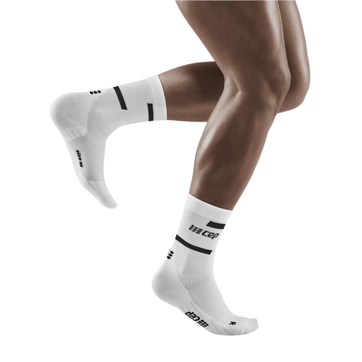 The Run Compression Mid Cut Socks 4.0, Men, White