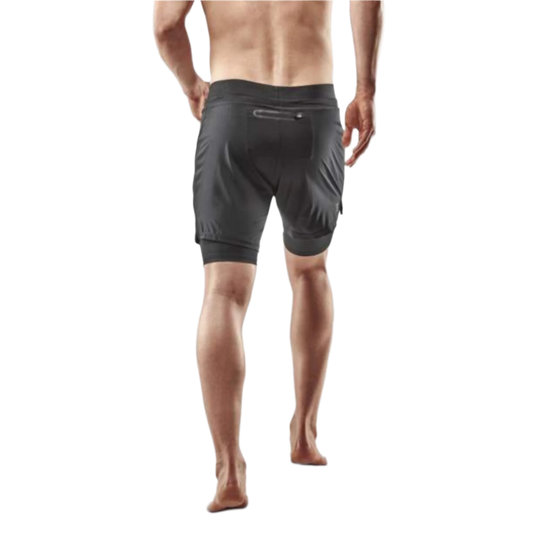 2-in-1 Training Shorts, Men - Back View