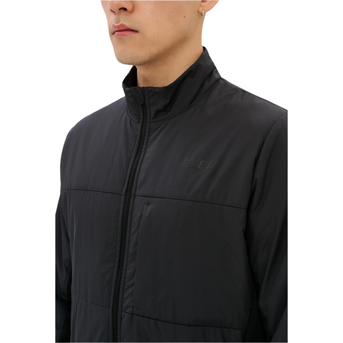 Cold Weather Hybrid Jacket, Men, Black, close-up detail