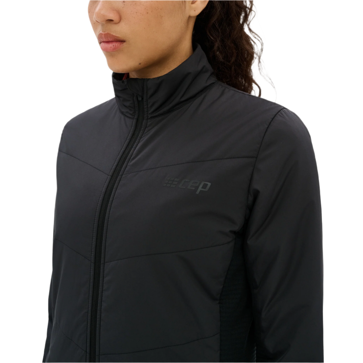 Cold Weather Hybrid Jacket, Women, Black, close-up detail
