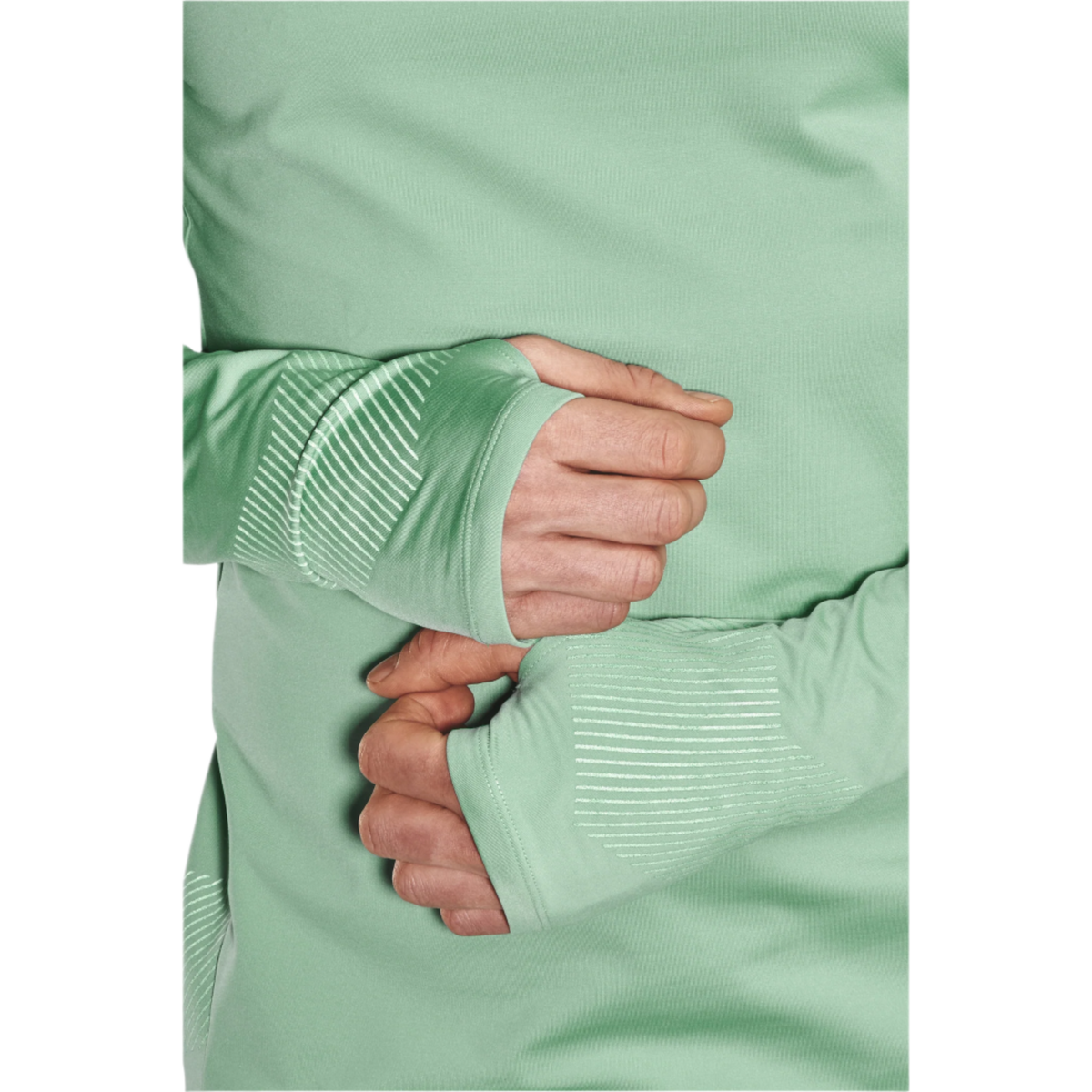 Cold Weather Long Sleeve Shirt, Men, Light Green, close-up detail