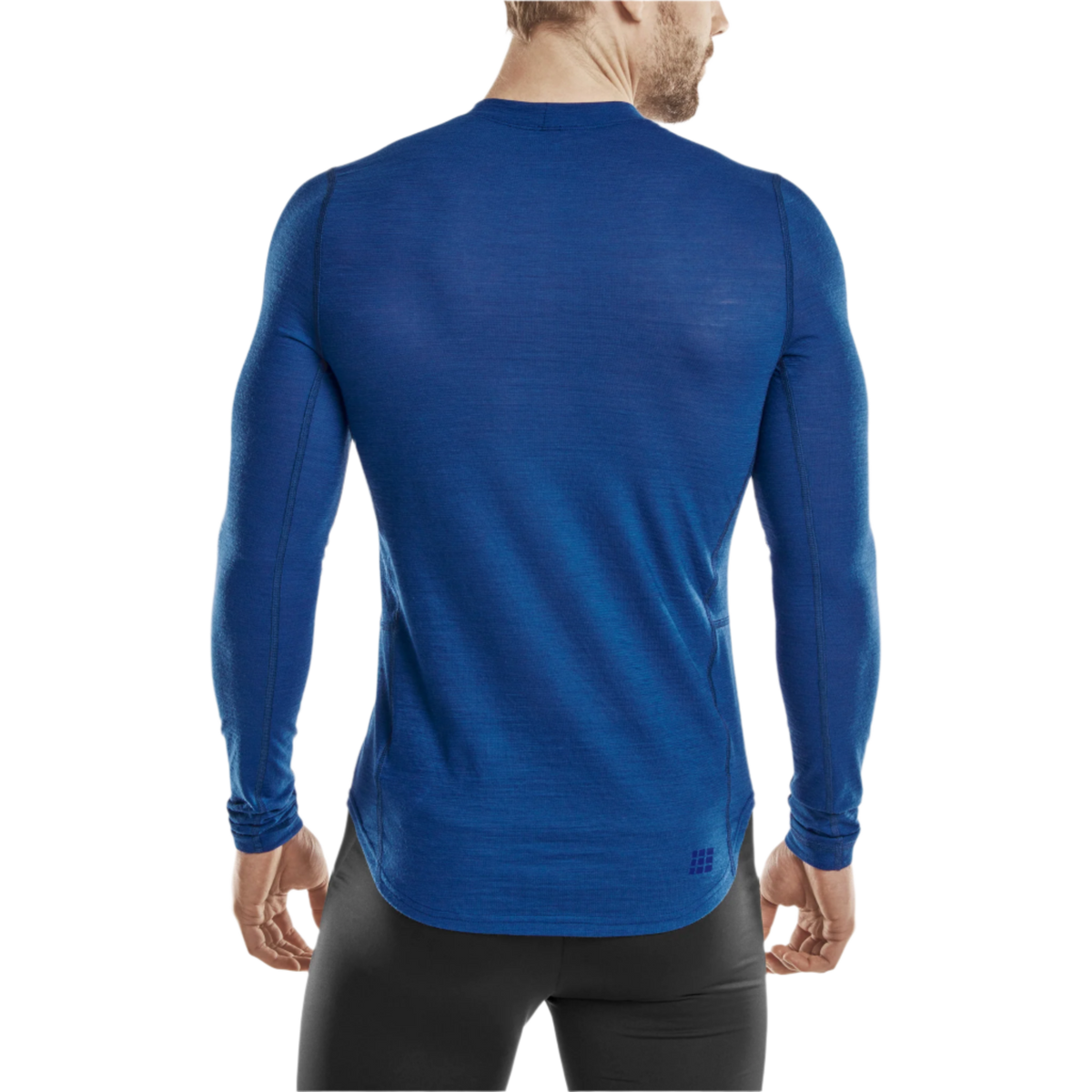 Cold Weather Merino Long Sleeve Shirt, Men, Royal Blue Merino