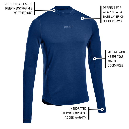 Cold Weather Merino Long Sleeve Shirt, Men