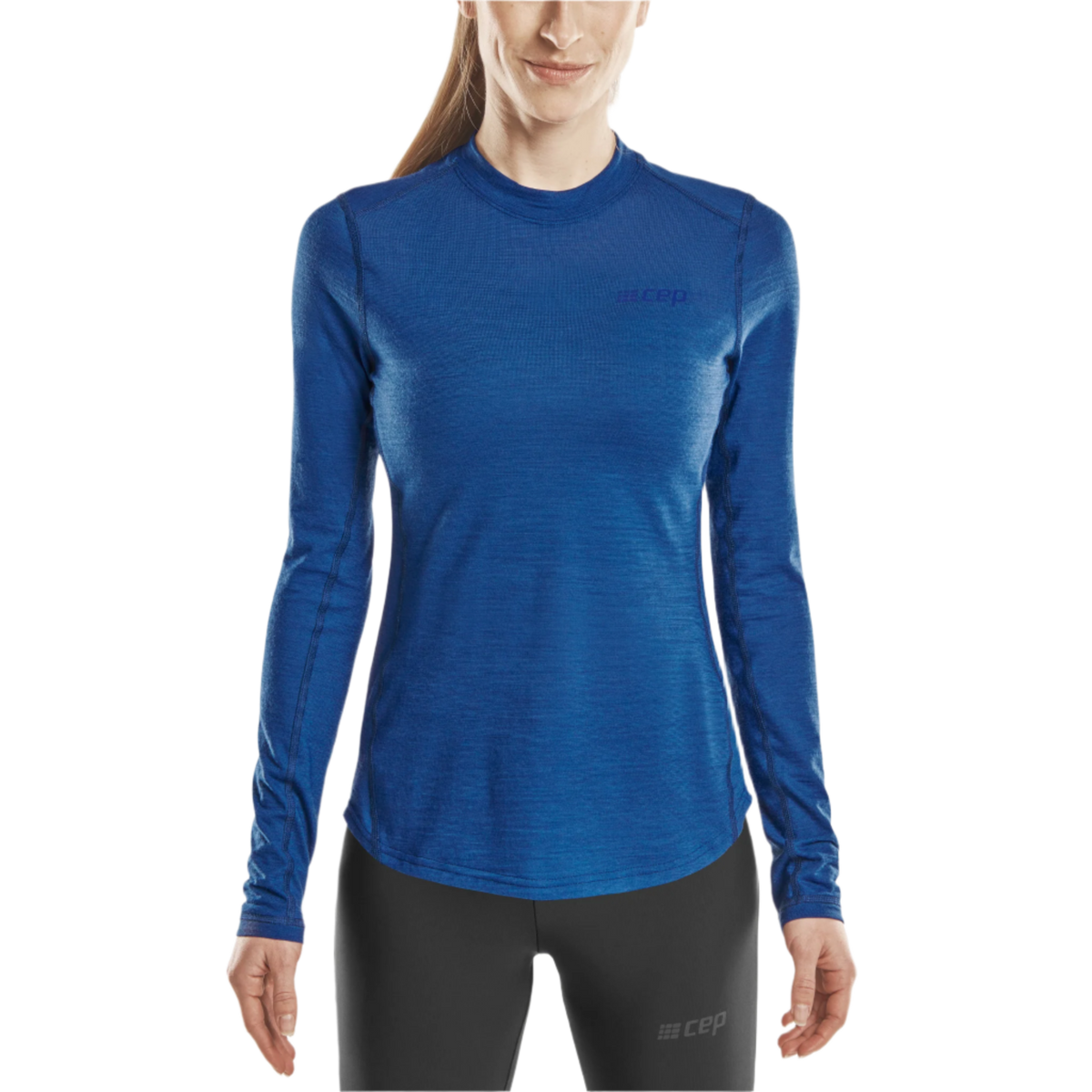 Cold Weather Merino Long Sleeve Shirt, Women, Royal Blue Merino
