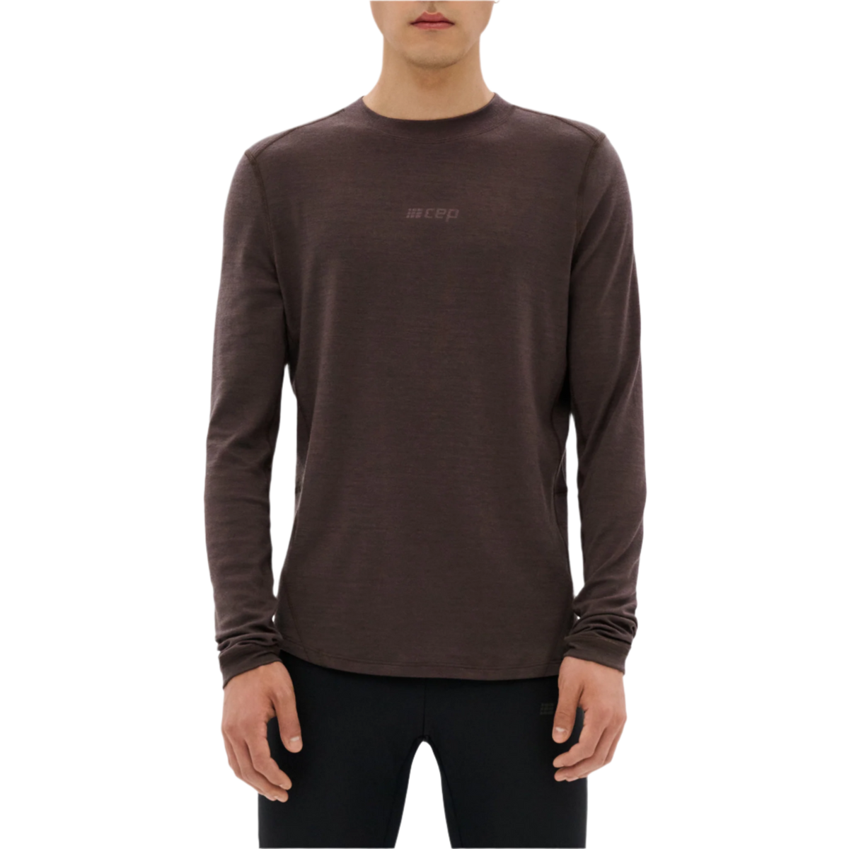 Cold Weather Merino Long Sleeve Shirt, Men, Aubergine Merino