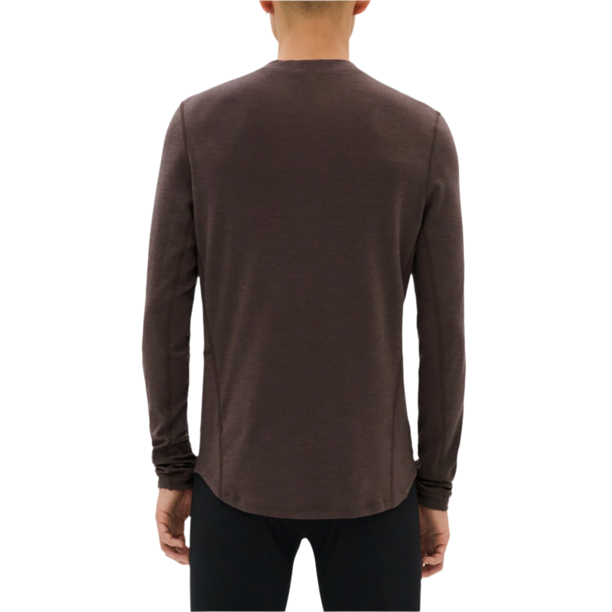 Cold Weather Merino Long Sleeve Shirt, Men, Aubergine Merino