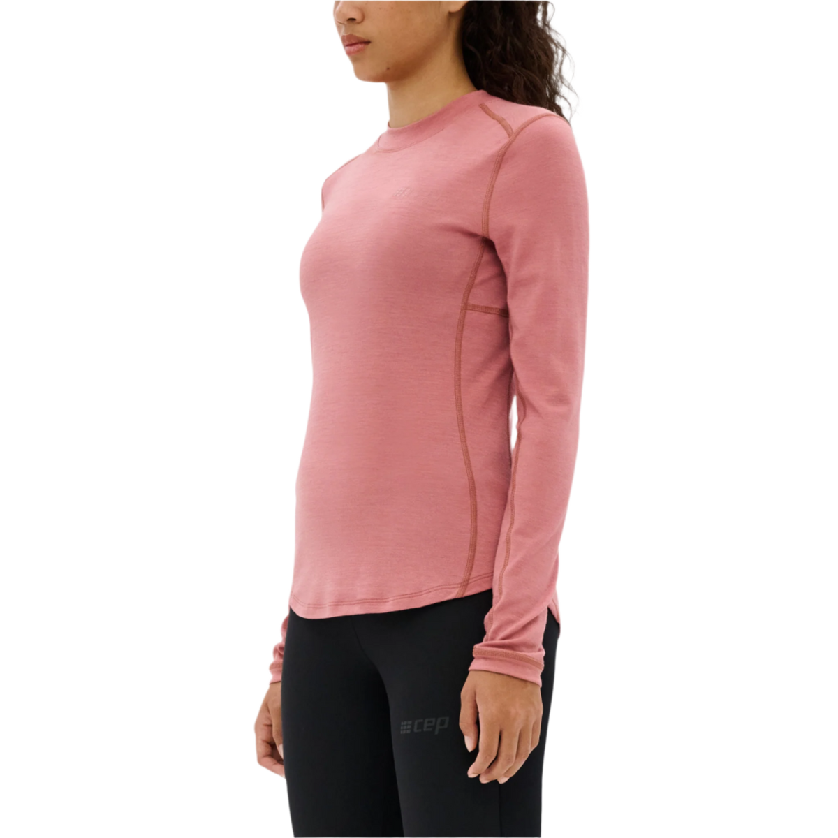 Cold Weather Merino Long Sleeve Shirt, Women, Rose Merino