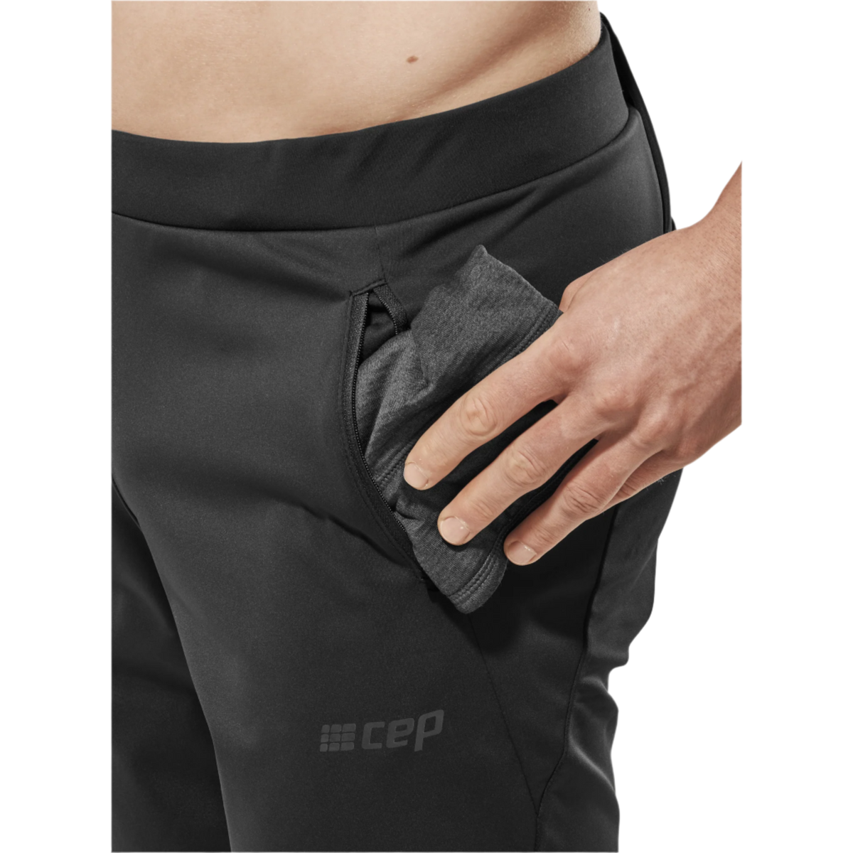 Cold Weather Pants, Men, Black, close-up detail