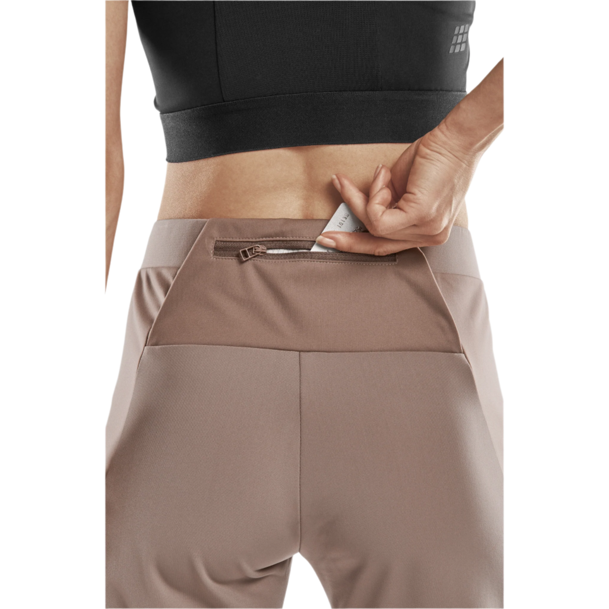 Cold Weather Pants, Women, Brown, close-up detail
