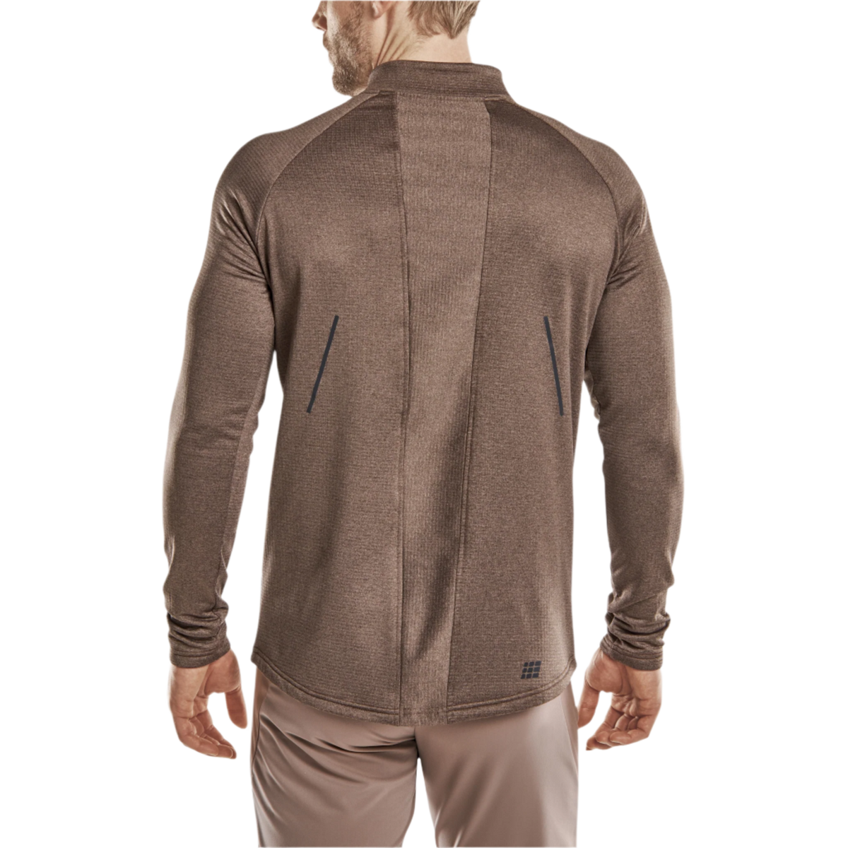 Cold Weather Quarter Zip Pullover, Men, Brown