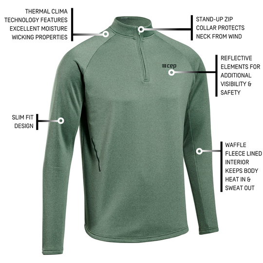 Cold Weather Quarter Zip Pullover, Men