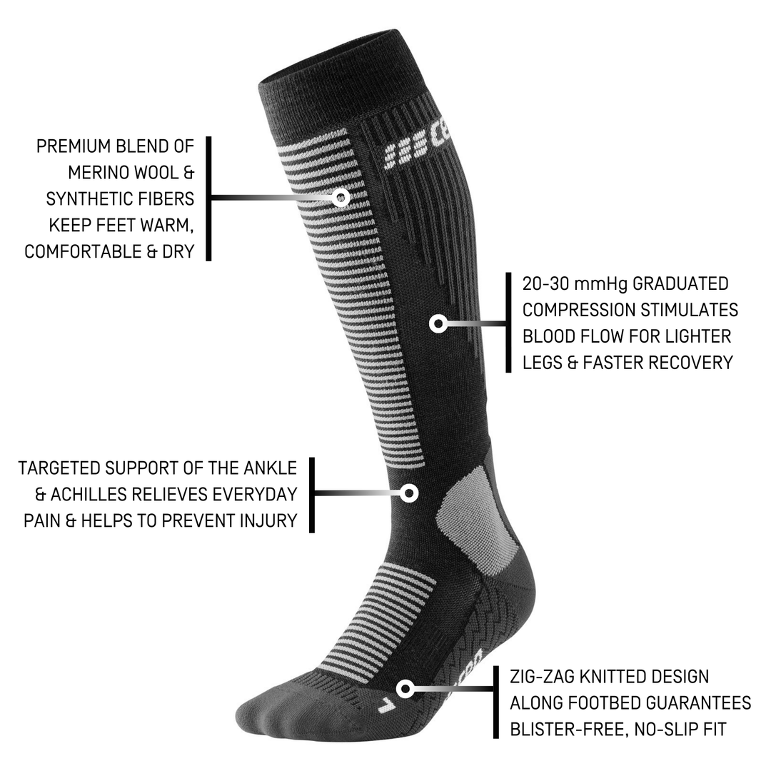 Cold Weather Tall Compression Socks, Women