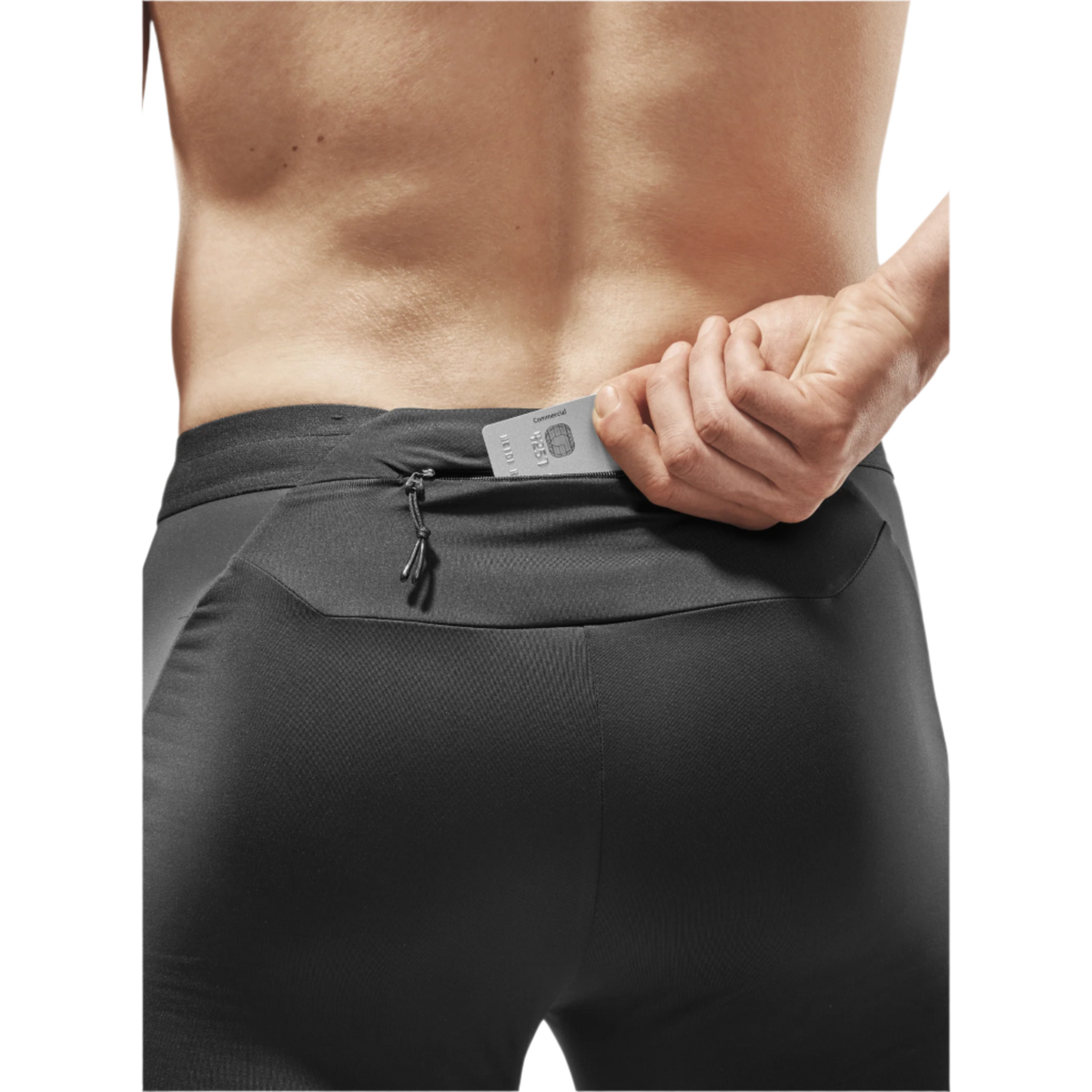 Cold Weather Tights, Men, Black, close-up detail