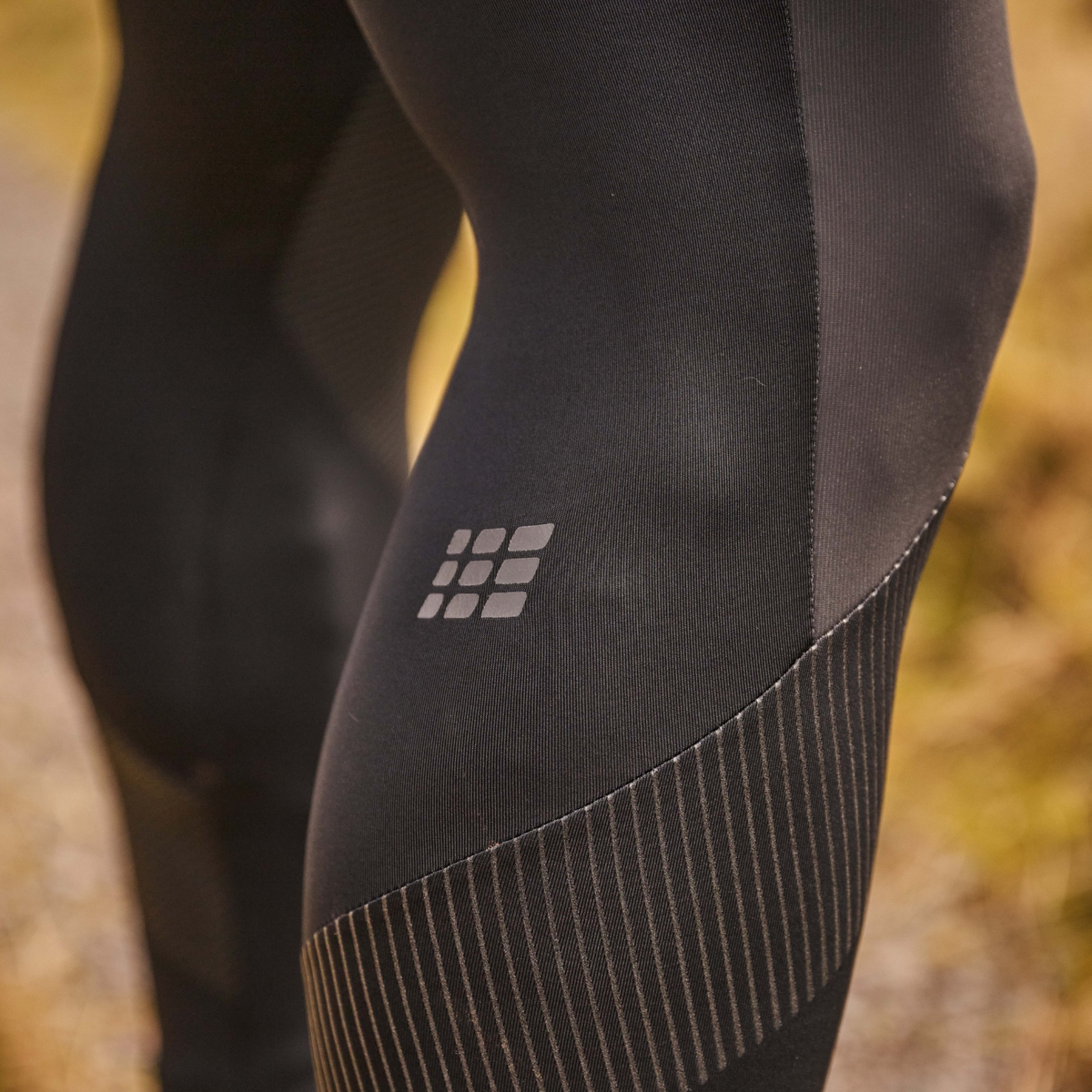 Cold Weather Tights, Men, Black, close-up detail