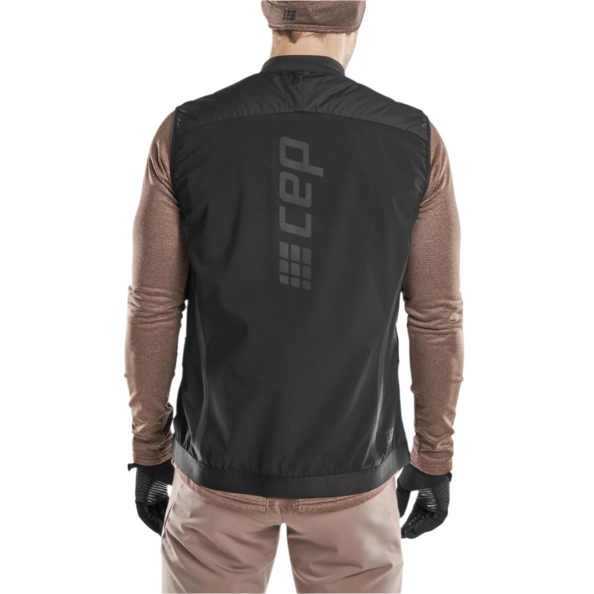 Cold Weather Reversible Vest, Men, Black