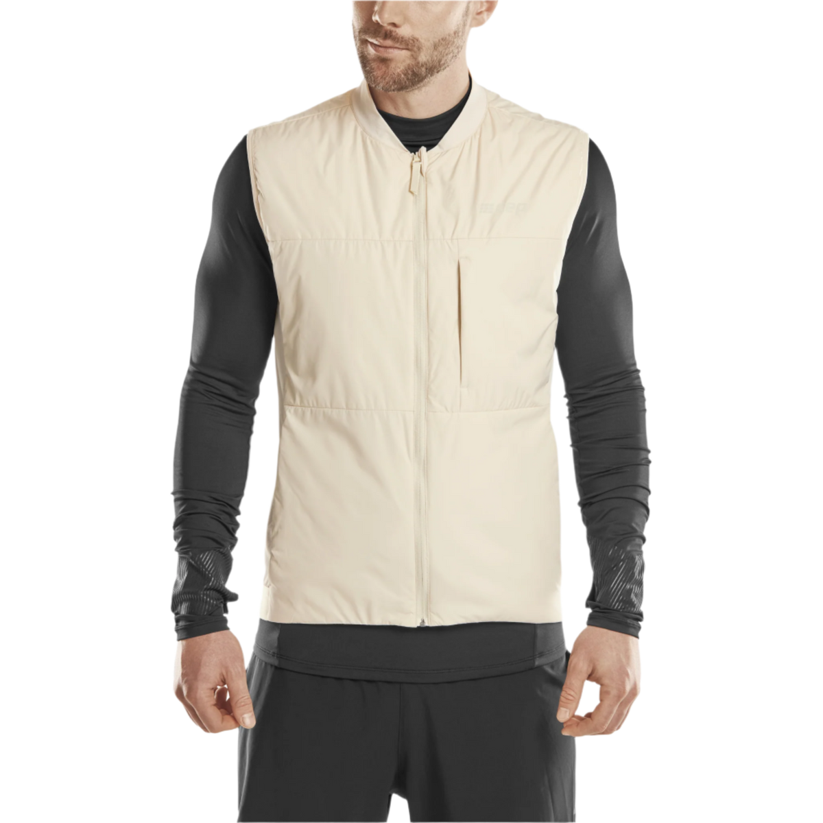 Cold Weather Reversible Vest, Men, Cream