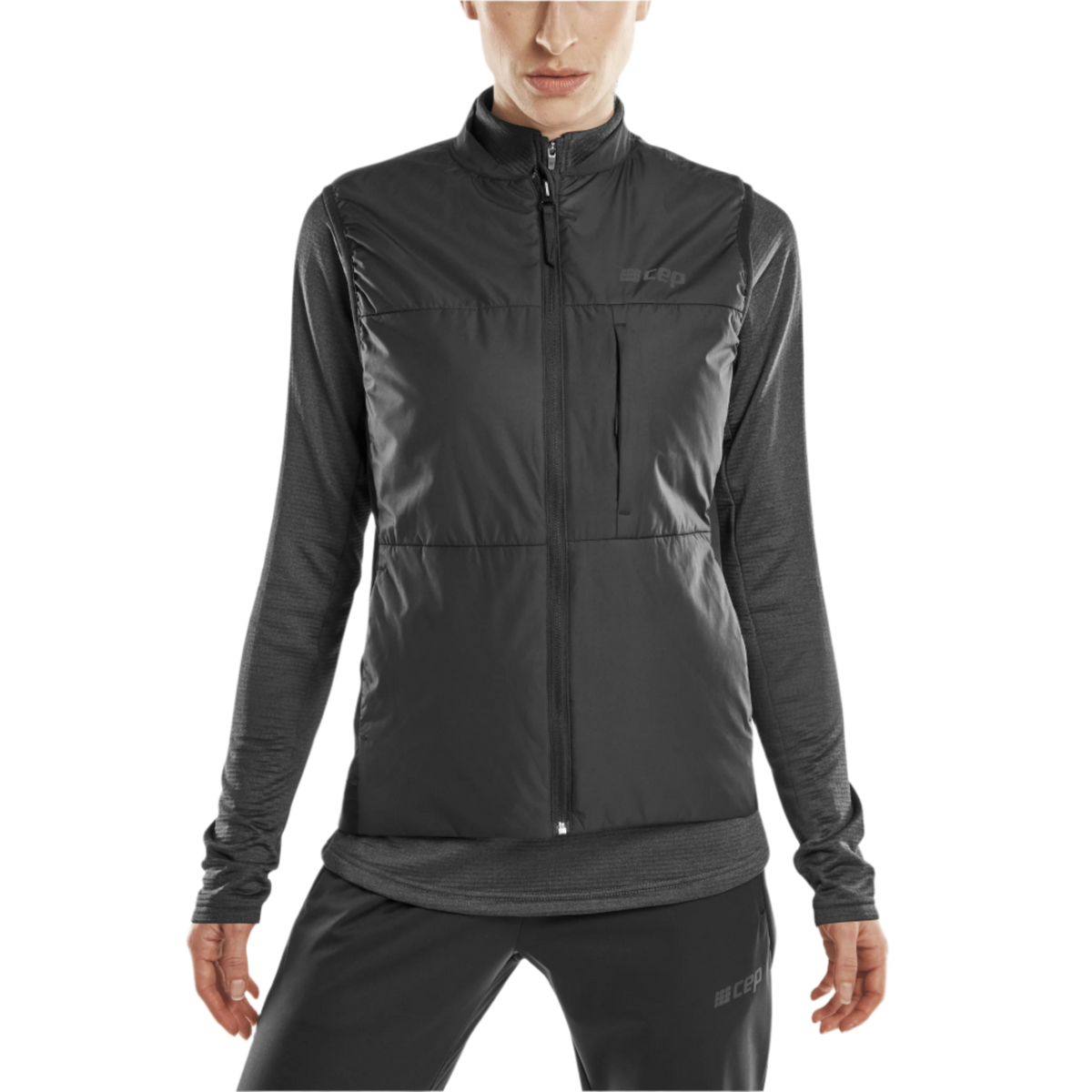 Cold Weather Reversible Vest, Women, Black