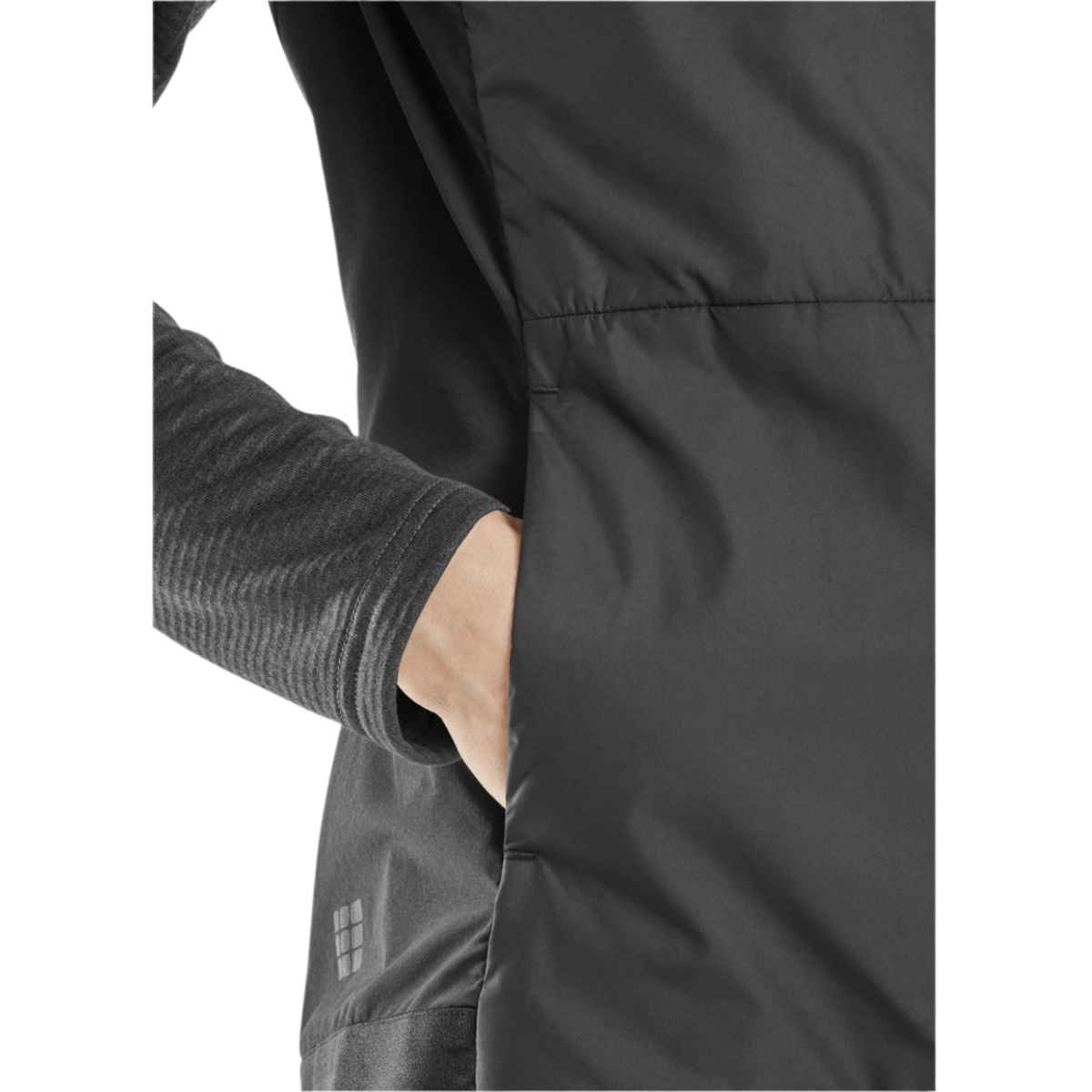 Cold Weather Reversible Vest, Women, Black, close-up detail