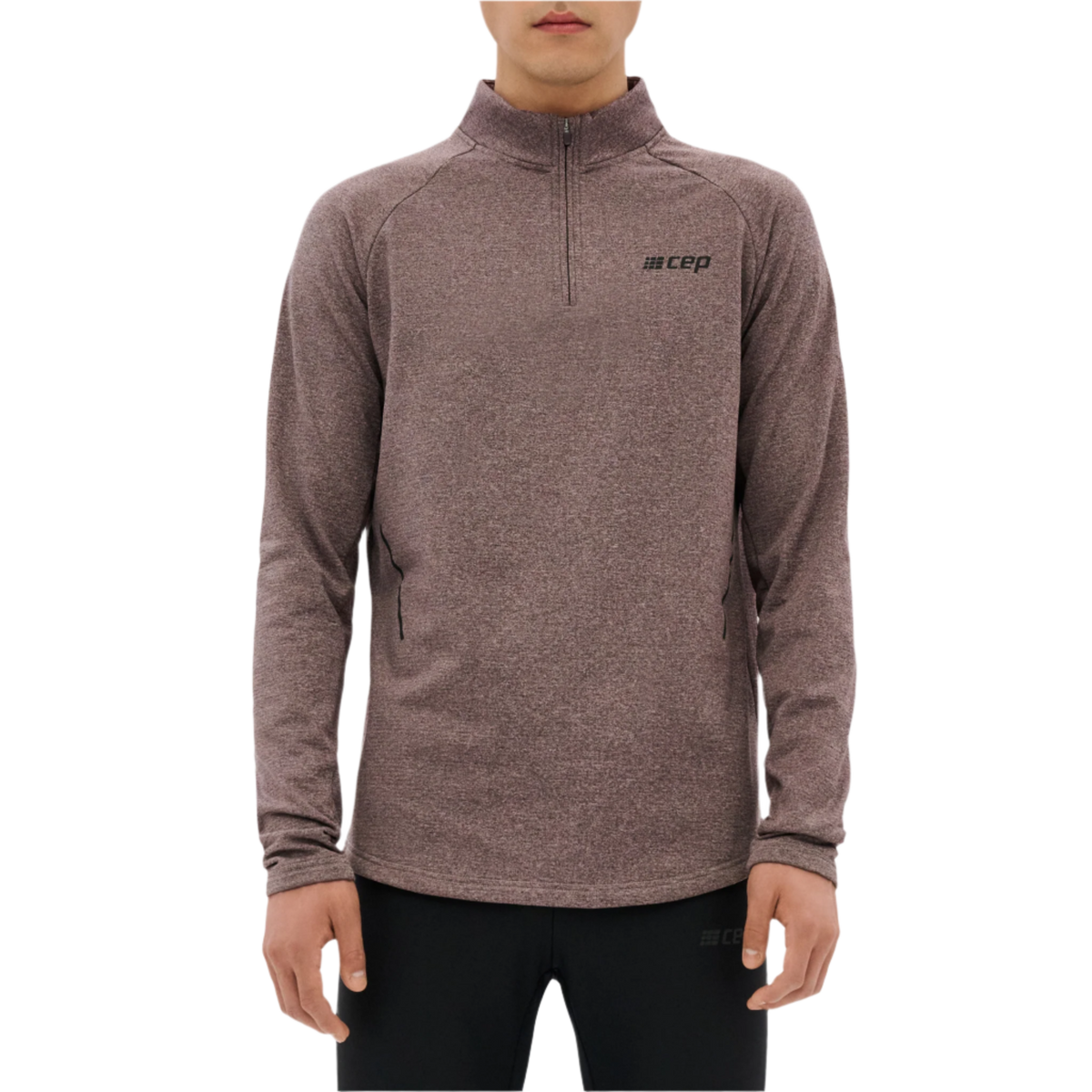 Cold Weather Quarter Zip Pullover, Men, Aubergine