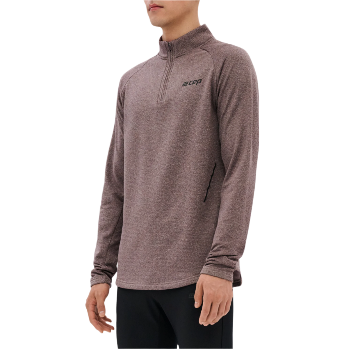 Cold Weather Quarter Zip Pullover, Men, Aubergine