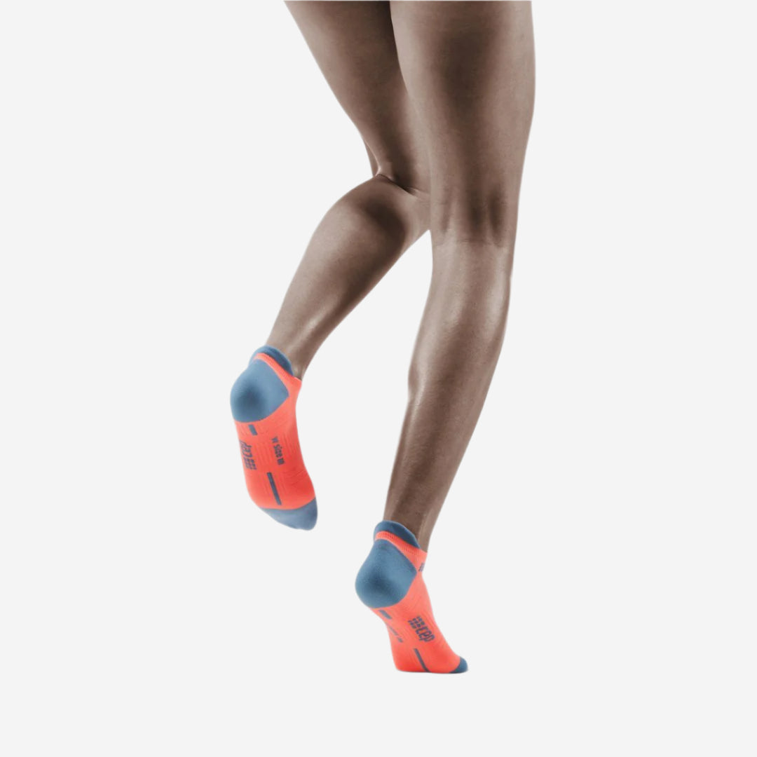 No Show Compression Socks 3.0, Women, Coral/Grey