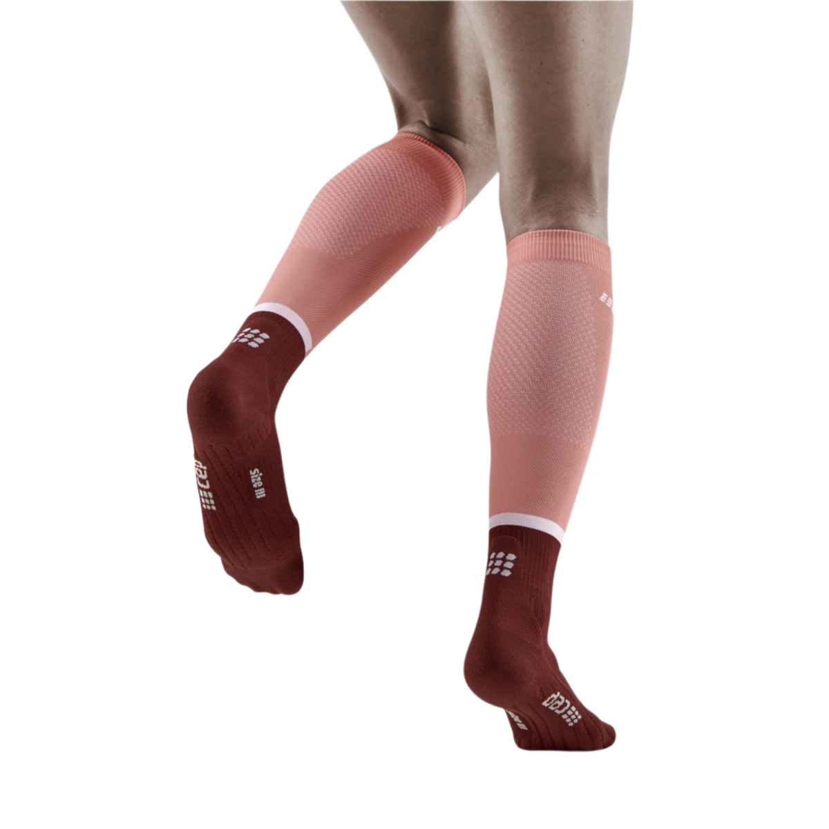 The Run Compression Tall Socks 4.0, Women, Rose/Dark Red