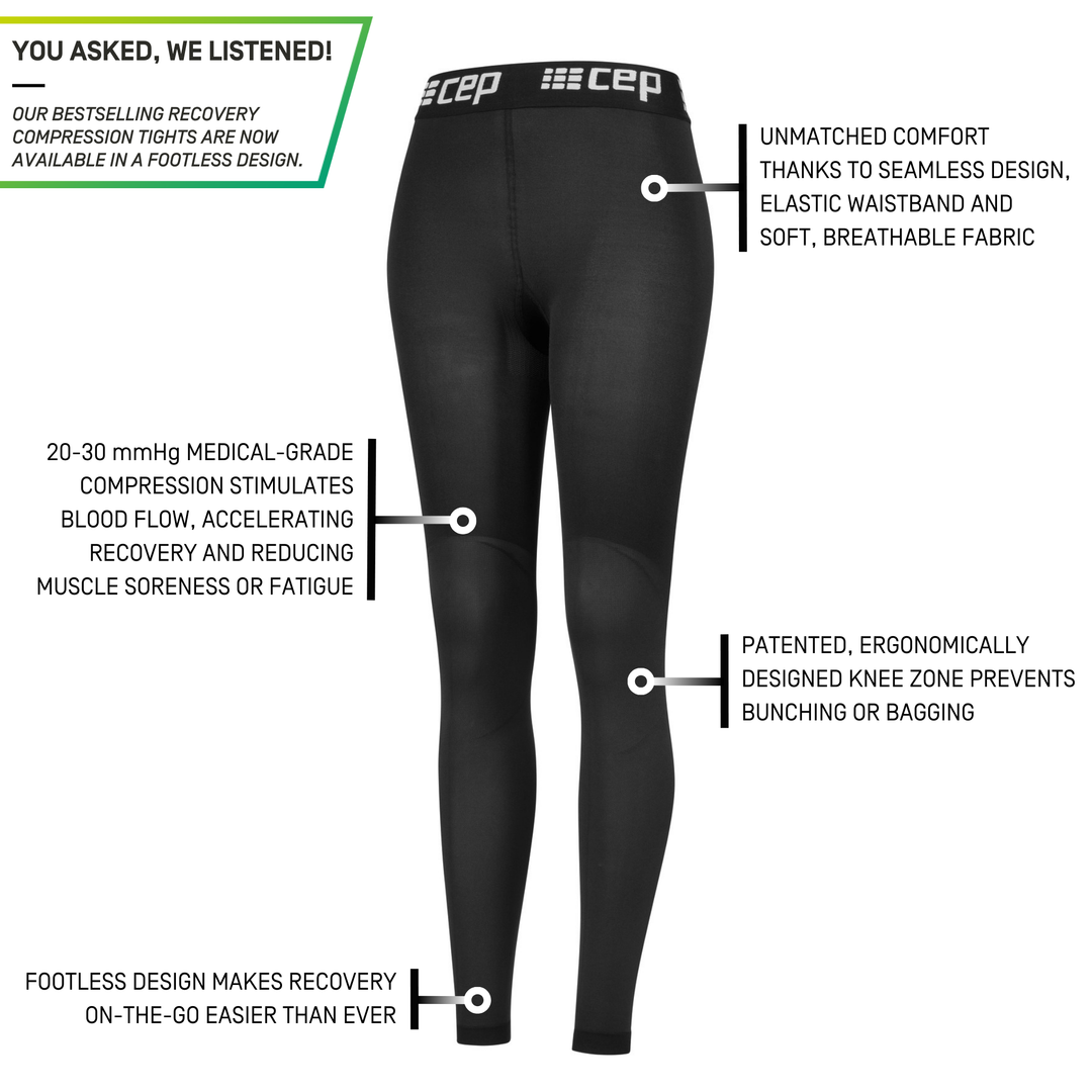 Footless Recovery Compression Tights, Women