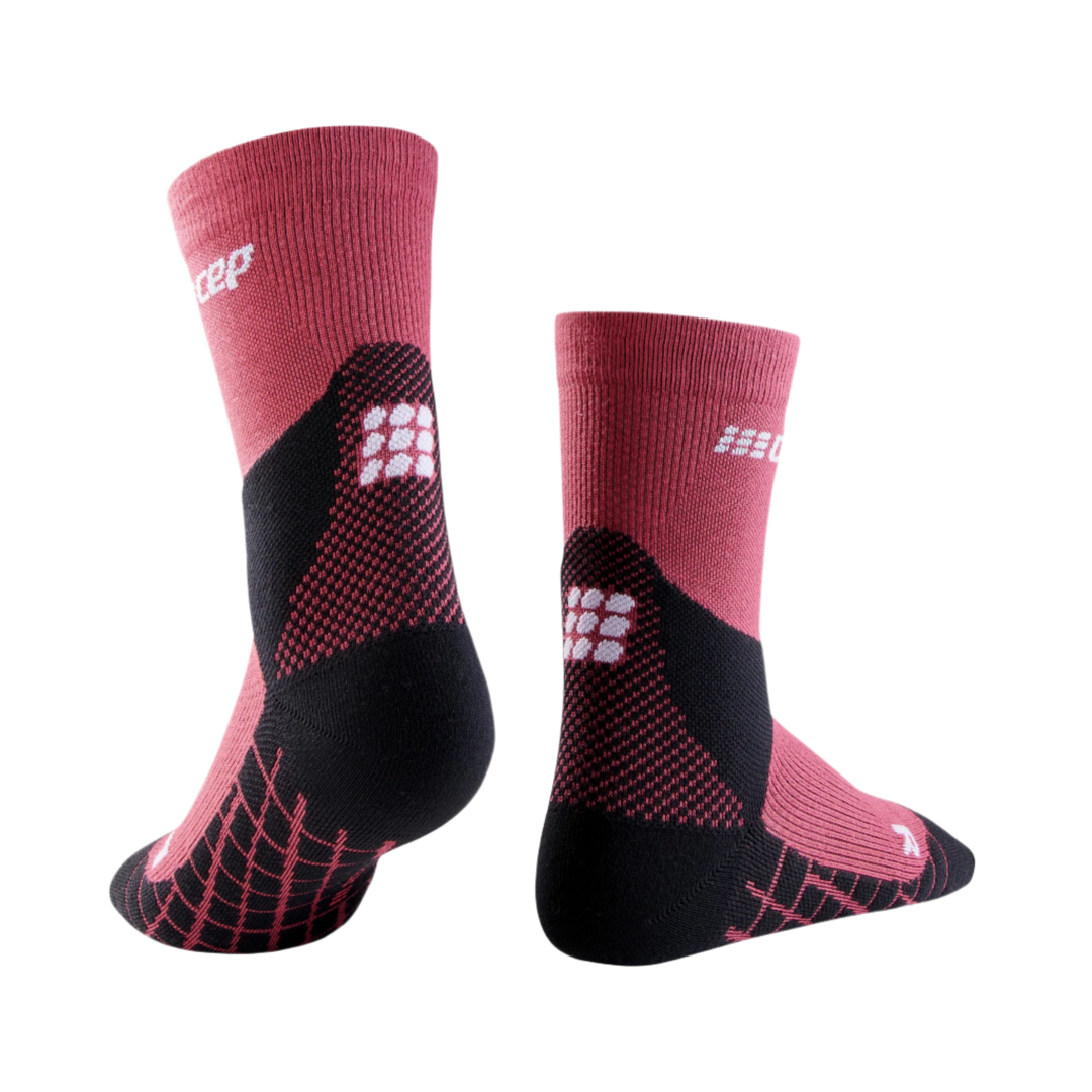 Hiking Light Merino Mid Cut Compression Socks, Women