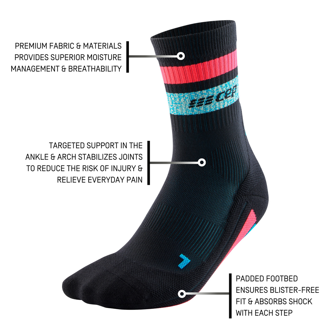 Miami Vibes Mid Cut Compression Socks, Men