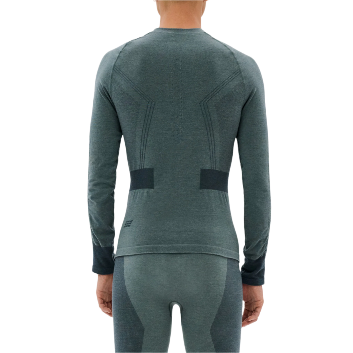 Ski Merino Base Shirt, Men, Blue-Grey