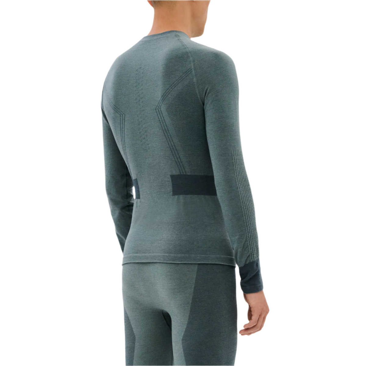 Ski Merino Base Shirt, Men, Blue-Grey