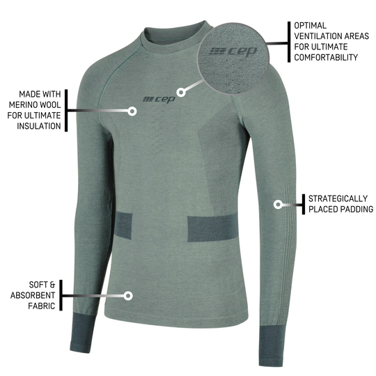 Ski Merino Base Shirt, Men