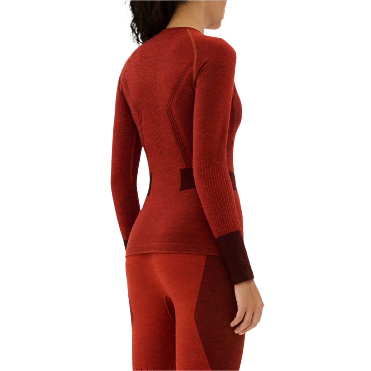 Ski Merino Base Shirt, Women, Aubergine/Red Merino