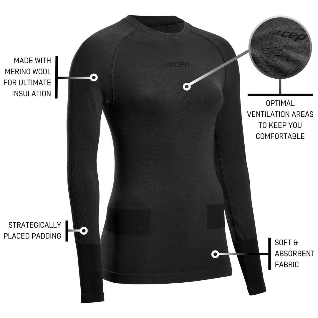 Ski Merino Base Shirt, Women