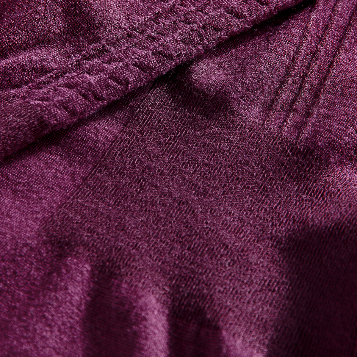 Ski Merino Base Shirt, Women, Purple Merino, close-up detail
