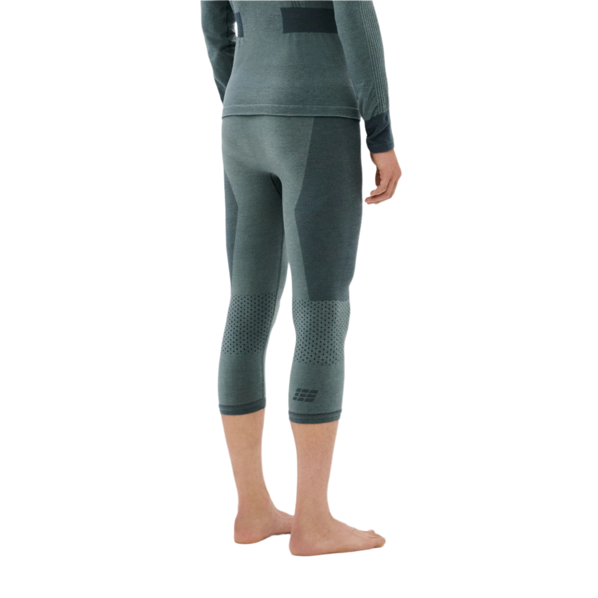 Ski Merino 3/4 Base Tights, Men, Blue-Grey