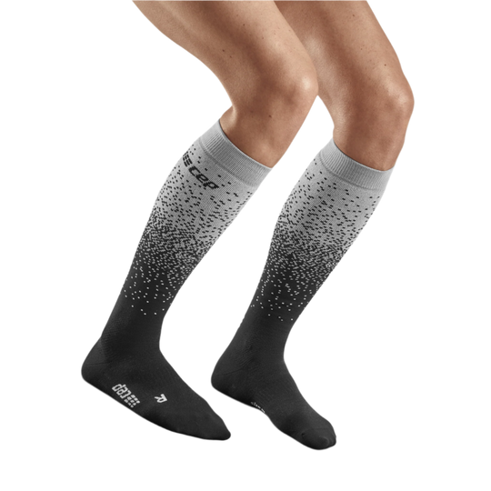 Ski Snowfall Tall Compression Socks, Women