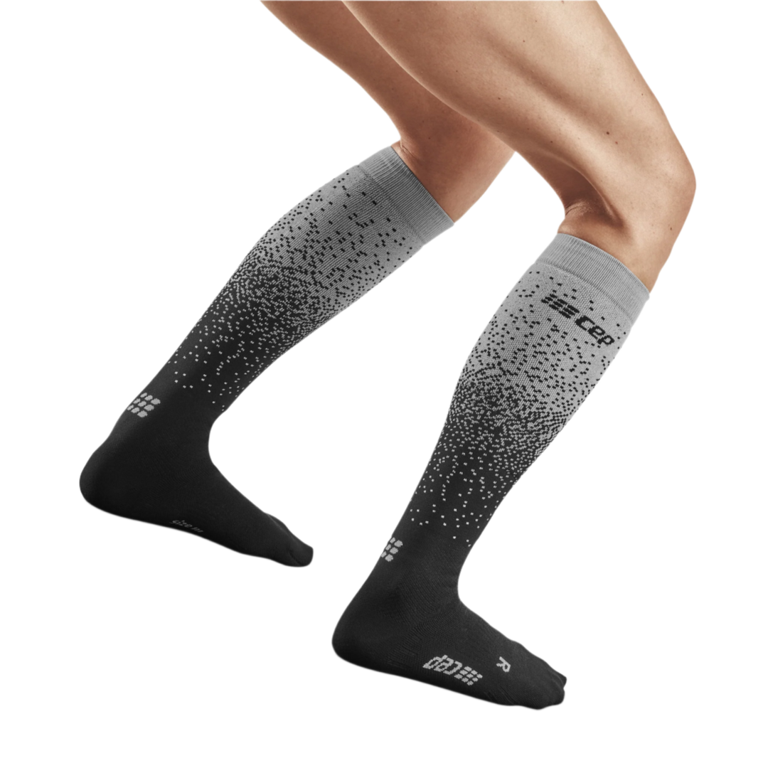 Ski Snowfall Tall Compression Socks, Women