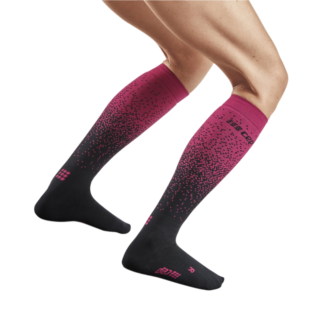 Ski Snowfall Tall Compression Socks, Women