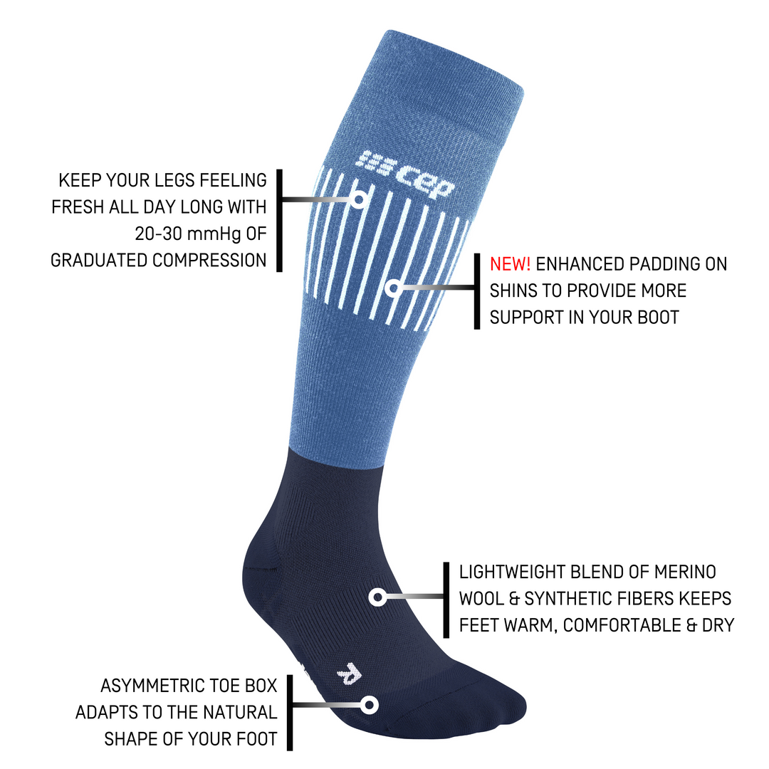 Ski Ultralight Tall Compression Socks, Men