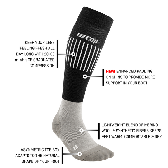 Ski Ultralight Tall Compression Socks, Women